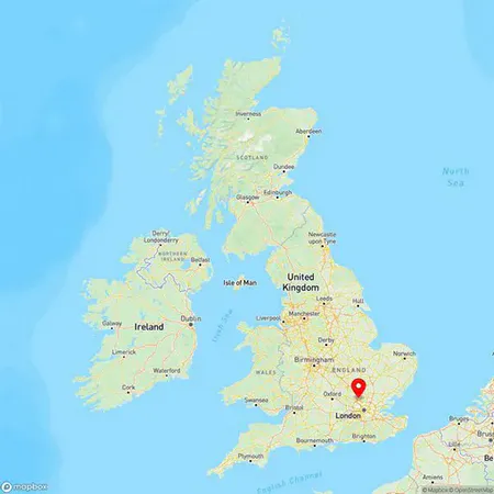 Map of St Albans, Hertfordshire, United Kingdom