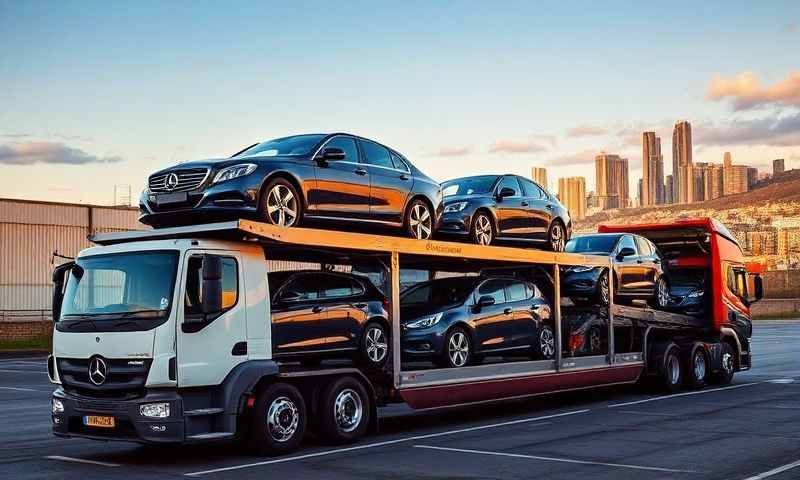 Car transporter in Highland