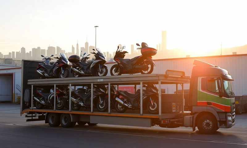 Motorcycle transporter in Inverness, Highland