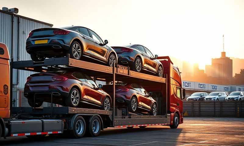 Greenock, Inverclyde car transporter