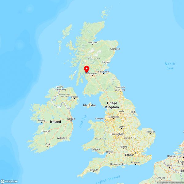 Map of Greenock, Inverclyde, UK