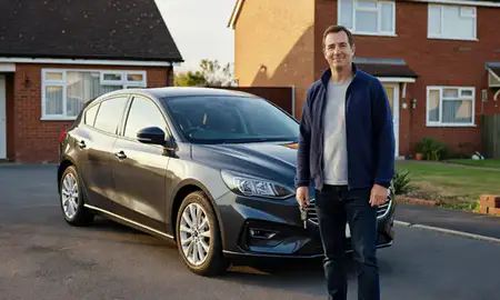 Car delivered to a driveway in Chatham, Kent, United Kingdom