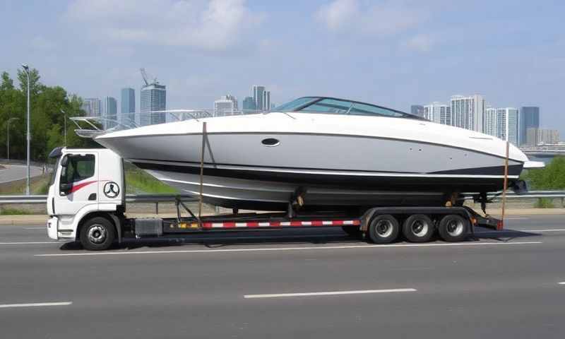 Boat transporter in Gravesend, Kent