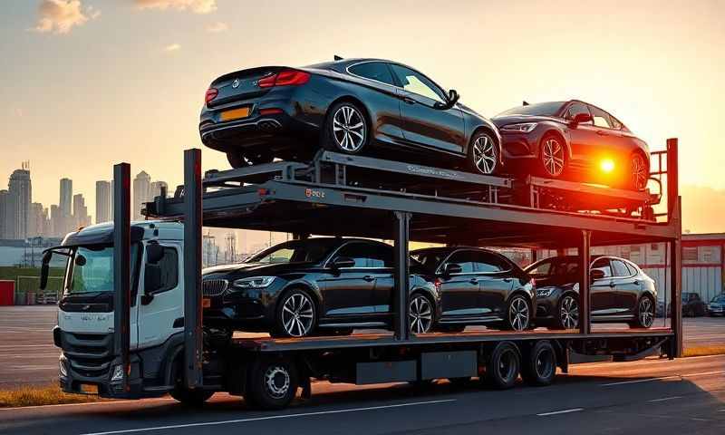 Car transporter in Herne Bay, Kent