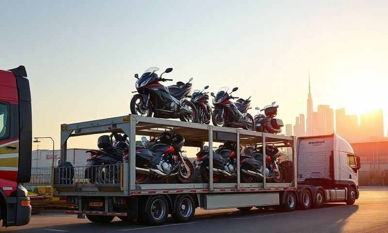 Motorcycle transporter in Herne Bay, Kent