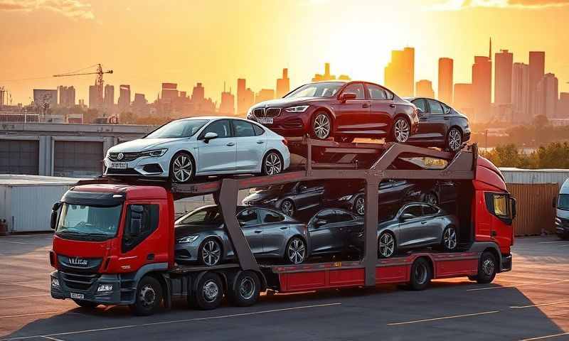 Car transporter in Rochester, Kent