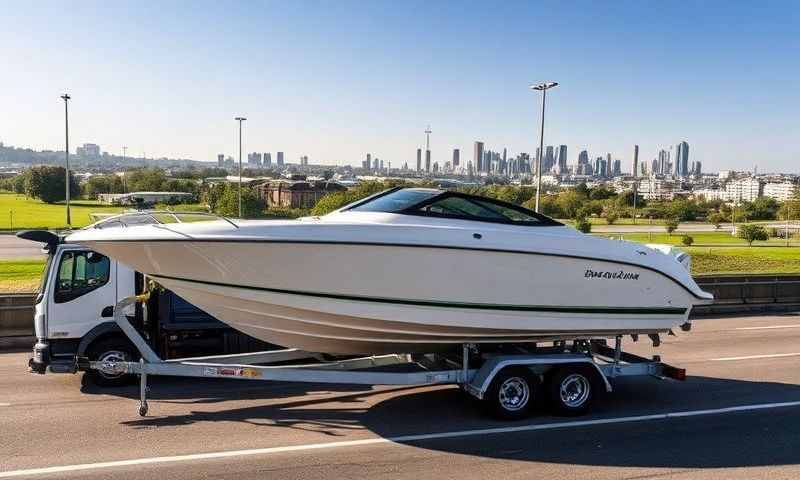 Boat transporter in Lancashire