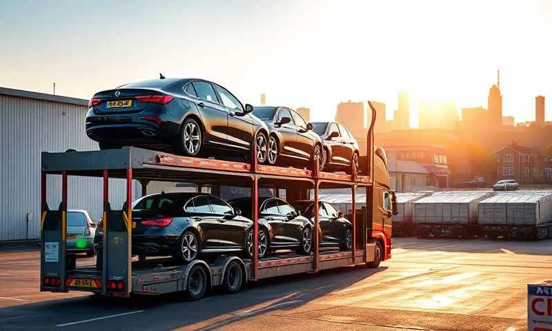 Car transporter in Lancashire