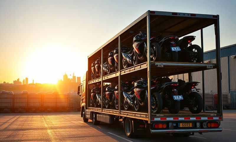 Motorcycle transporter in Accrington, Lancashire