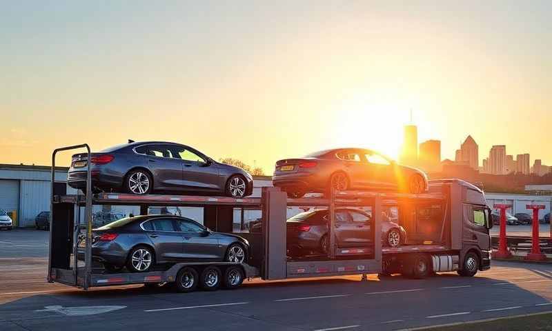 Car transporter in Chorley, Lancashire