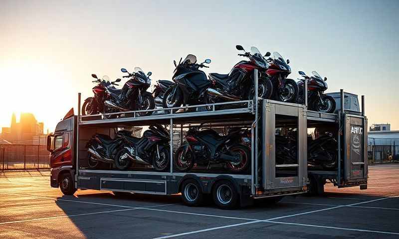 Grimsby, Lincolnshire motorcycle transporter