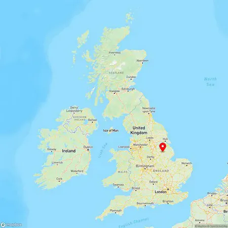 Map of Lincoln, Lincolnshire, United Kingdom