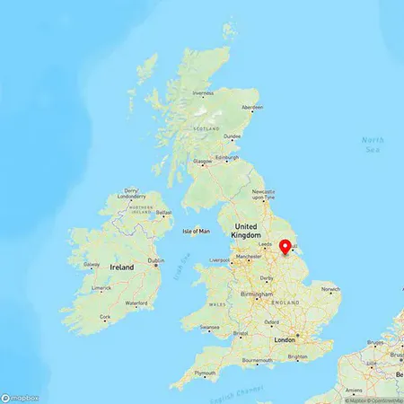 Map of Scunthorpe, Lincolnshire, United Kingdom