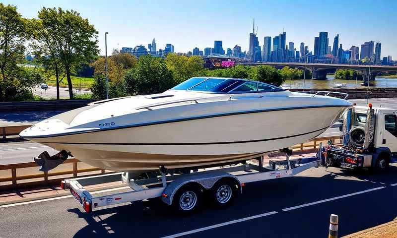 Boat transporter in London