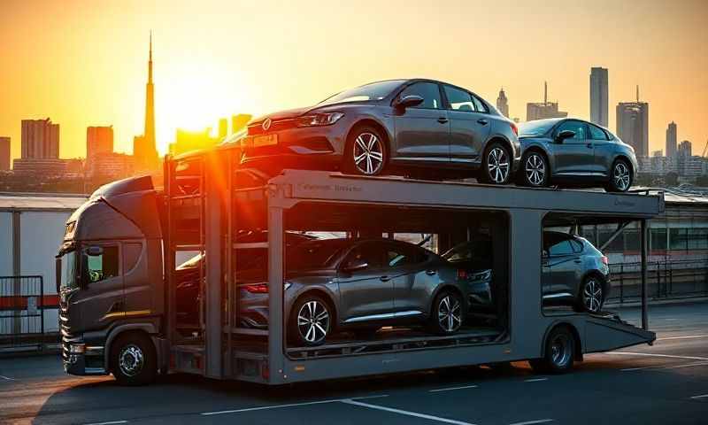 Car transporter in London