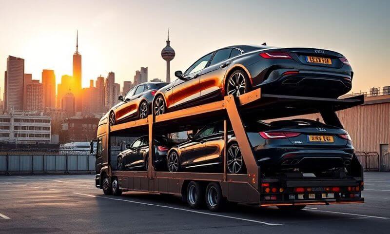 Car transporter in London, London