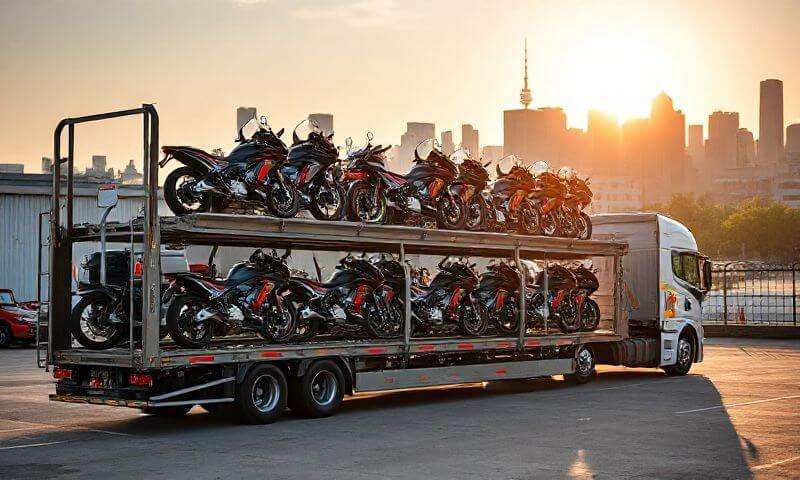 London, London motorcycle transporter