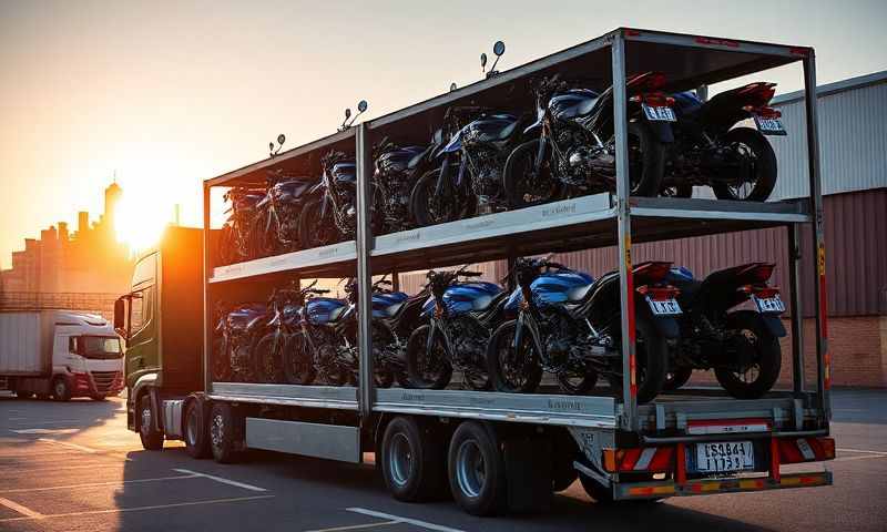 Bebington, Merseyside motorcycle transporter