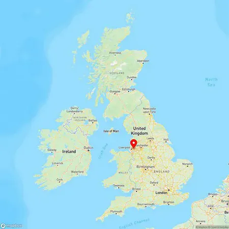 Map of Prescot, Merseyside, United Kingdom