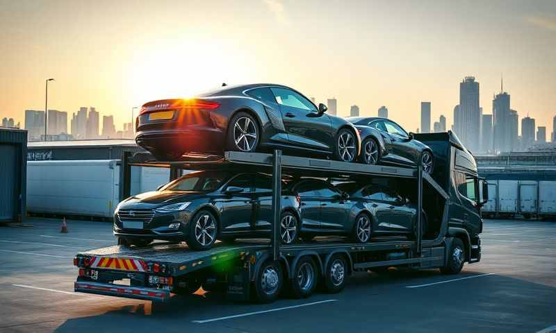 Widnes, Merseyside car transporter