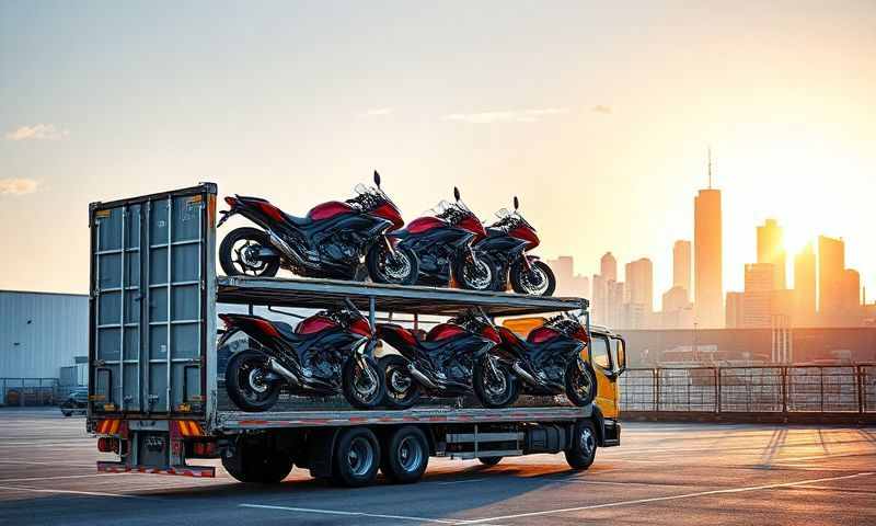 Widnes, Merseyside motorcycle transporter