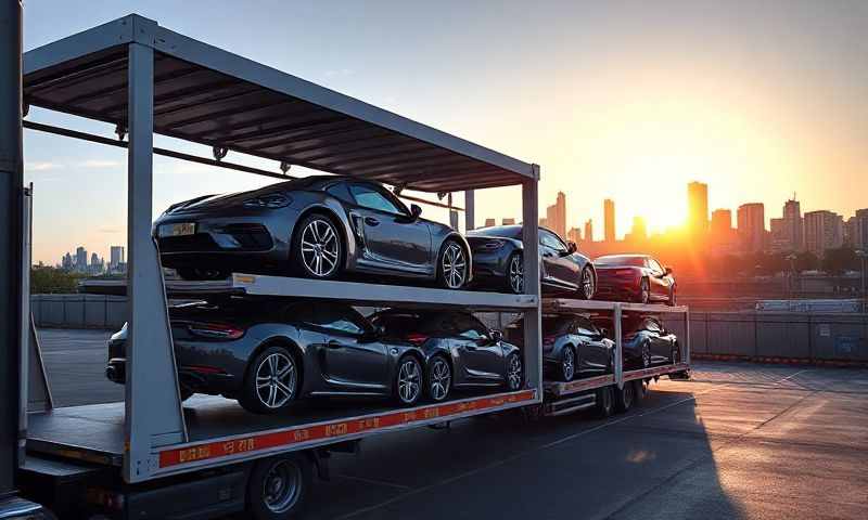 Car transporter in North Lanarkshire