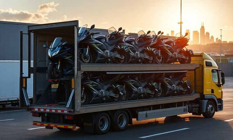 Airdrie, North Lanarkshire motorcycle transporter