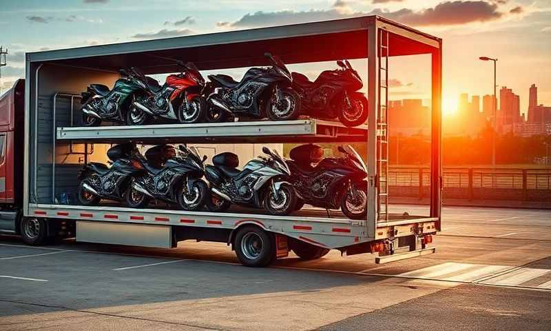 Motorcycle transporter in Airdrie, North Lanarkshire