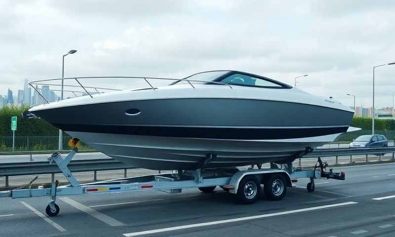 Boat transporter in Coatbridge, North Lanarkshire