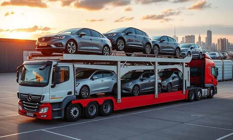 Coatbridge, North Lanarkshire car transporter