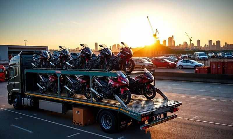 Coatbridge, North Lanarkshire motorcycle transporter