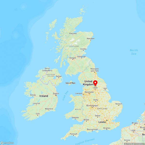 Map of Harrogate, North Yorkshire, UK