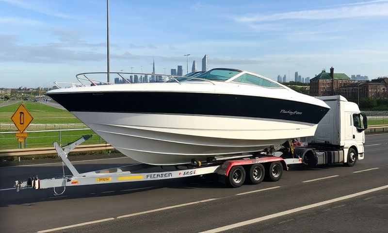 Boat transporter in Redcar, North Yorkshire