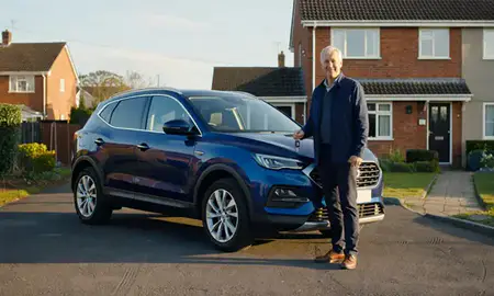 Car delivered to a driveway in Redcar, North Yorkshire, United Kingdom