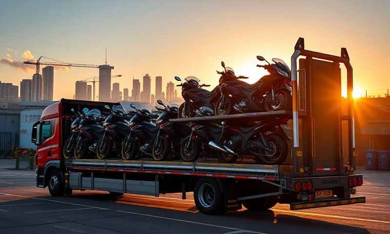 Motorcycle transporter in Redcar, North Yorkshire