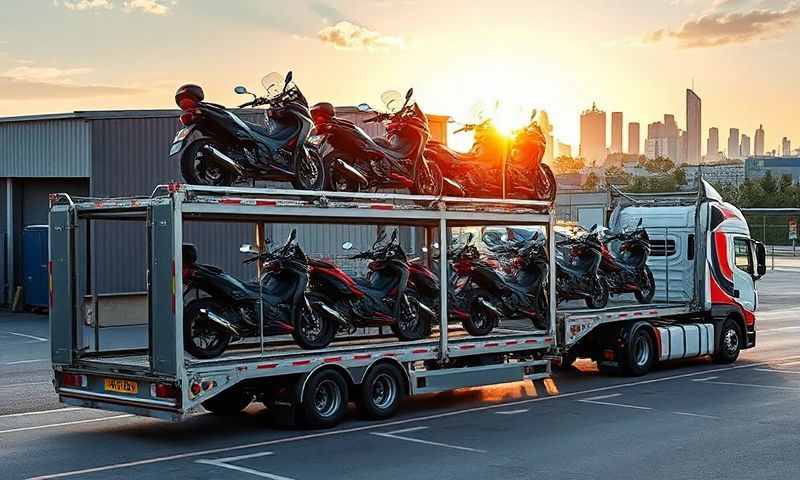 Motorcycle transporter in Arnold, Nottinghamshire