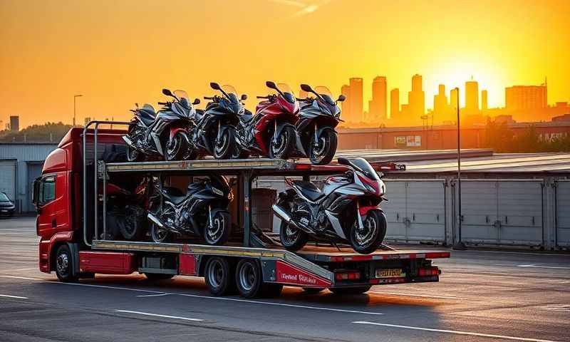 Sutton-in-Ashfield, Nottinghamshire motorcycle transporter