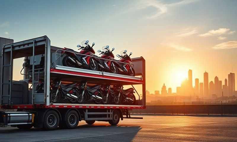 Motorcycle transporter in Sutton-in-Ashfield, Nottinghamshire