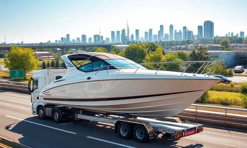 Boat transporter in Oxfordshire