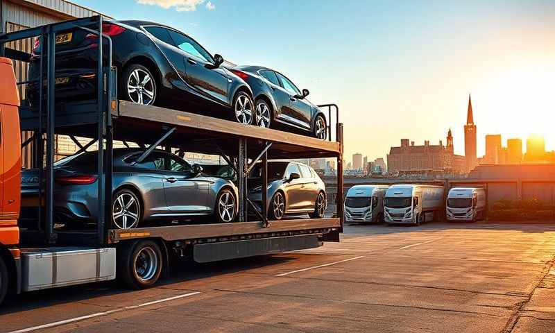 Car transporter in Oxfordshire