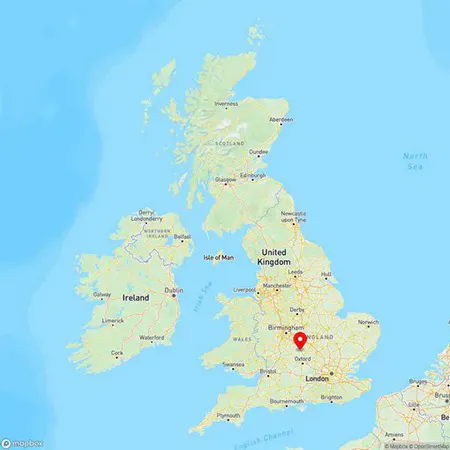 Map of Banbury, Oxfordshire, United Kingdom