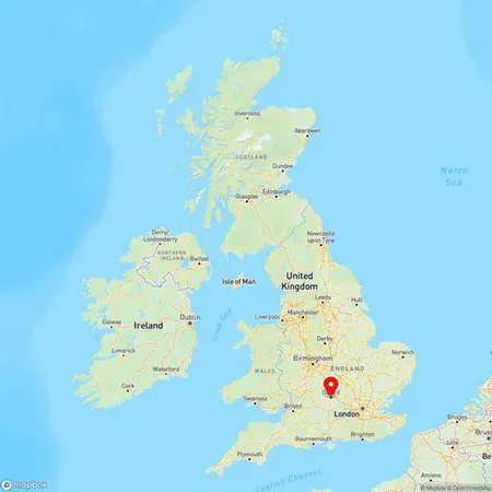 Map of Oxford, Oxfordshire, United Kingdom