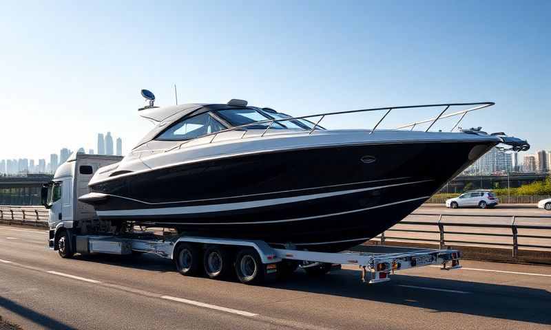 Boat transporter in Renfrewshire