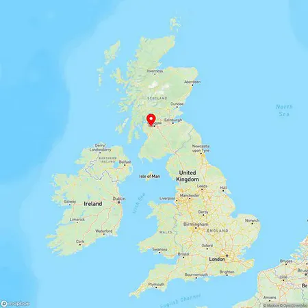 Map of Paisley, Renfrewshire, United Kingdom