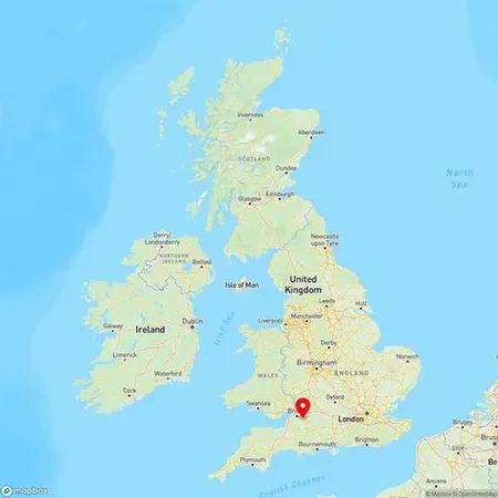 Map of Bath, Somerset, United Kingdom