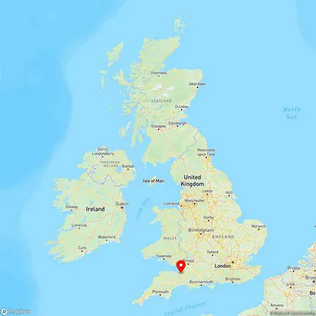 Map of Bridgwater, Somerset, United Kingdom