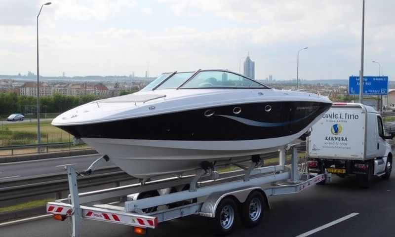 Boat transporter in Weston-super-Mare, Somerset