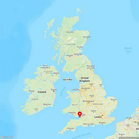 Map of Weston-super-Mare, Somerset, United Kingdom