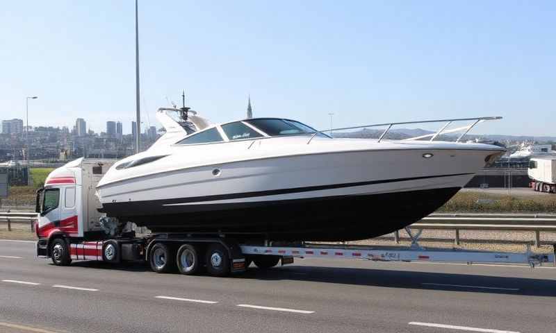 Boat transporter in South Ayrshire