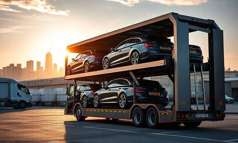 Car transporter in Ayr, South Ayrshire